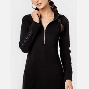 Black Zip-Up Dress